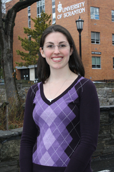 Abbe Clark, a biochemistry, cell and molecular biology major and member of the Honors Program at The University of Scranton, is among just 275 sophomore and junior college students in the nation to be awarded a Barry M. Goldwater Scholarship for the 2011/2012 academic year. 